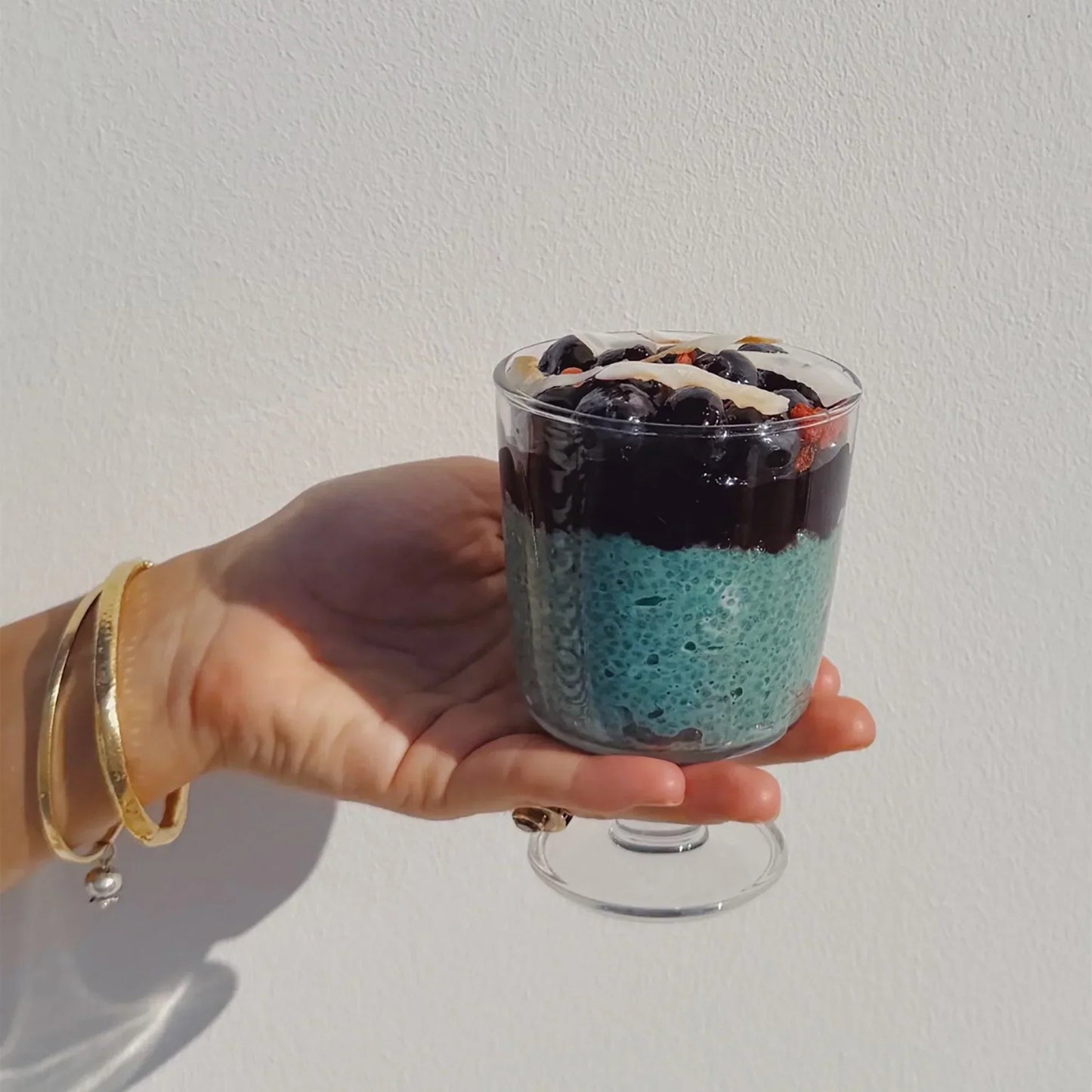 Blue Spirulina Chia Pudding
