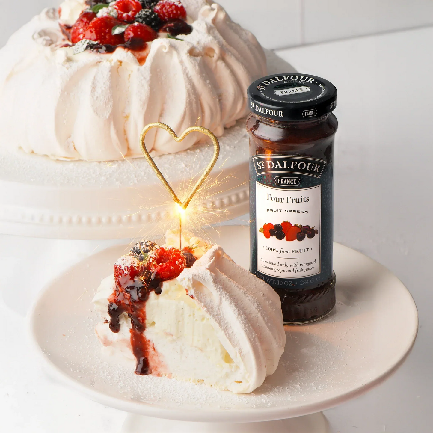 Four Fruits Pavlova Cake